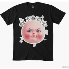 Tarzsokak Ben Çılgın Değilim Meme Kız Arkadaşı Erkekler Kadınlar Için T-Shirt % 100% Pamuk T Shirt Kısa