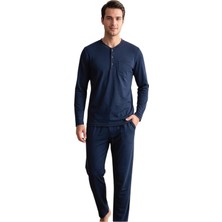 Over Sleep by Poleren Over Sleep 2402 Erkek Kışlık Süprem Pijama Takımı