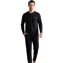 Over Sleep by Poleren Over Sleep 2412 Erkek Kışlık Süprem Pijama Takımı