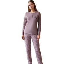 Over Sleep by Poleren Over Sleep 3409 Kadın Kışlık Süprem Pijama Takımı