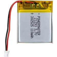 Motto Ticaret Powermaster PM-21293 3.7V 110MAH 302525 3.5mm Soketli Lityum Polimer (Li-Po) Batarya Şarj Edilebili