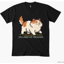Tarzsokak Oh Tanrım O Sevimli Tombul Kedi Meme T-Shirt Erkekler Kadınlar Için % 100% Pamuk T Shirt 3xs-