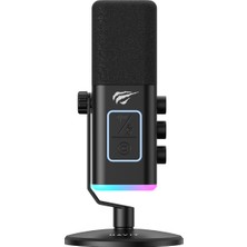 Havit GK71 Rgb Profesyonel Yayıncı Oyuncu Mikrofonu Type-C Xlr 24BIT/192KHZ