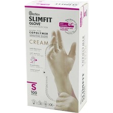 Hace Bazaar Reflex Slimfit Glove KOD-030 S Krem Pudrasız Muayene Eldiven 100LÜ (4887)