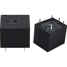 Ayt 12 Volt 10 Amper Dc Tek Kontak 5 Pinli Küp Röle JQC-3F(T73)