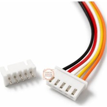 Meon Robotik Otomasyon Jst-Xh Konnektör 5 Pin 2.54MM 26AWG 20CM – Dişi Kablo ve Erkek Pcb Soket Seti