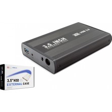 Hace Bazaar 3.5 Inç Sata HDD Harici Disk Kutusu USB 3.0 - Siyah HDX1756