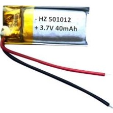 Powermaster PM-24127 3.7V 40MAH 501012 Soketsiz Lityum Polimer (Li-Po) Batarya Şarj Edilebilir Pil