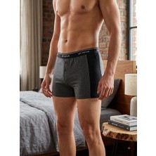 Çift Kaplan 0880 Erkek Elastanlı Boxer Şort 3'lü