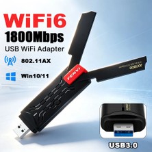 Store Of Wifi USB Wifi Adaptörü AX1800 Çift Bant (2.4/5 Ghz) USB 3.0 Antenli Wi-Fi Adaptörü