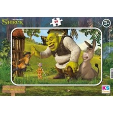 Esranın Dünyası Şrek Temalı 24 Parça Frame Puzzle Eğlencesi