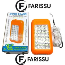 farissu Gold Silver GS-875 Güneş Enerjili Power Bank