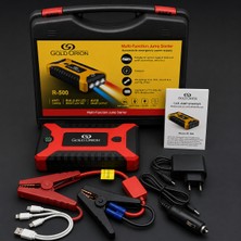 farissu Gold Orion R-500 Çok Fonksiyonlu Taşınabilir Araç Akü Takviye Cihazı - 12V Jump Starter, Powerbank ve Fener