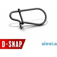 Alesta D-Snap No:0 Siyah Nikel Klips 15 Adet 11KG Çeker