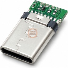 Meon Robotik Otomasyon USB Type-C Erkek Pcb Lehimlenebilir Soket 4 Pin