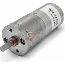 Meon Robotik Otomasyon 6V 25 mm 26 Rpm Redüktörlü Dc Motor – JGA25-370