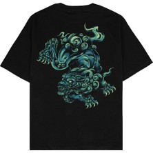 Tarzsokak Dragon Year Siyah Oversize Unisex T-Shirt
