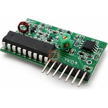 Meon Robotik Otomasyon PT2272 Uyumlu 4 Kanal 433 Mhz Rf Alıcı Modül