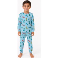 Monox %100 Pamuk Erkek Çocuk Pijama Takımı – Uzun Kollu