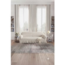 UY STYLE Bürümcük Üç Kişilik Koltuk Örtüsü ,lastikli ,etekli  Koltuk Kılıfı