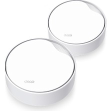 TP-Link Tp-Lınk DECO-X50-POE, AX3000, Ikili Mesh, 3000MBPS Dual Band, Wifi6, 3port Gigabit Lan, 420M2 Çeki