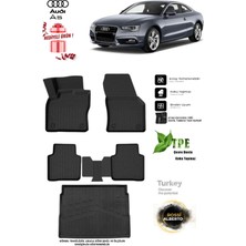 Alberto Rossi Audi A5 2022 Araca Özel 3D Paspas ve 3D Bagaj Havuzu