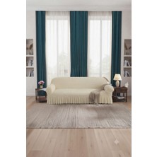 UY STYLE Bürümcük Üç Kişilik Koltuk Örtüsü ,lastikli ,etekli  Koltuk Kılıfı