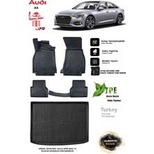 Alberto Rossi Audi A6 2021 Araca Özel 3D Paspas ve 3D Bagaj Havuzu