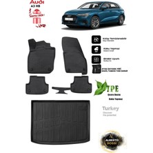 Alberto Rossi Audi A3  2024 Hb Araca Özel 3D Paspas ve 3D Bagaj Havuzu