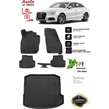 Alberto Rossi Audi A3  2025 Sedan Araca Özel 3D Paspas ve 3D Bagaj Havuzu
