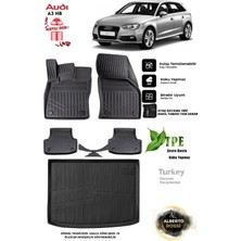 Alberto Rossi Audi A3  2014 Hb Araca Özel 3D Paspas ve 3D Bagaj Havuzu