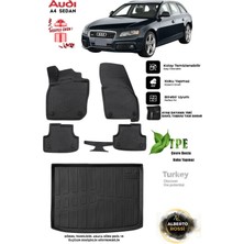 Alberto Rossi Audi A4 2014 Araca Özel 3D Paspas ve 3D Bagaj Havuzu