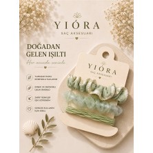 Yiora 3lü Prmeium Doku Pastel Tonlar Ithal Lastik Toka Seti Yumuşak Yapısı Sayesinde Saça Zarar Vermez/iz Yapmaz