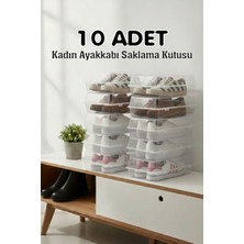 10 Adet Şeffaf Ayakkabı Düzenleyicisi