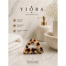 Yiora Ithal Seri Kemik Asetat Renkli Mandal Toka 4cm