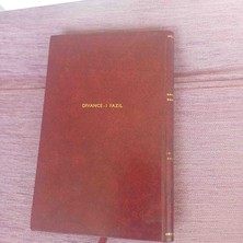 Divançe Fazılfâzıl Ahmedyayınevi: tanin Matbaasıyayın YILI: 1329