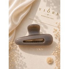 Yiora Premium Seri Parlak Geometrik Detaylı Güçlü Tutuş Kaymaz Saçı Kırmayan Mandal Toka