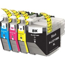 Techarbor Brother LC-3719XL-3719XL 4 Renk Muadil Kartuş Seti MFC-J3930DW ,MFC-J2330DW, MFC-J2730DW Yazıcı