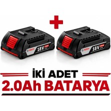 Bosch Gba 18V 2.0AH Li-Ion Batarya Akü 2'li Set