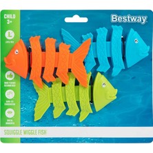 Bestway Squiggle Wiggle Balık Dalış Oyuncakları Su Altı Oyunu Renkli Dalış Eğitimi Havuz Deniz Oyuncak