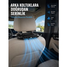 Hace Bazaar Koltuk Başlığına Takılan Araç Soğutucu Fan Ayarlanabilir 3 Hız Kademeli