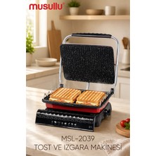 Musullu 1800W Tost Makinesi Izgaralı Msl 2039
