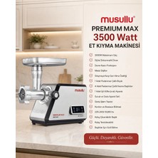 Magnesia Musullu MT-G1700M Et Kıyma Makinesi 1700 Watt + Domates Çekme Aparatı Hediyeli