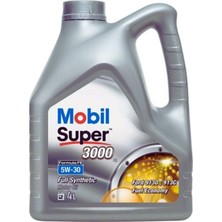 Mobil Super 3000 Fe 5W-30 Motor Yağı 4l – Tam Sentetik | Dizel Benzin Uyumlu | Orijinal Ürün