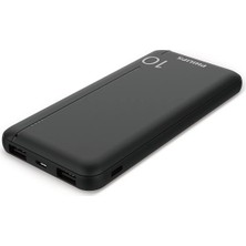 Philips DLP1812PB/00 Hızlı Şarj Powerbank, LED Göstergeli, 10000 Mah, Siyah
