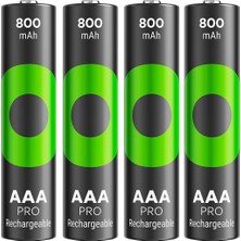 Gp Pro Aaa Ince 800 Mah 4’lü Şarjlı Pil
