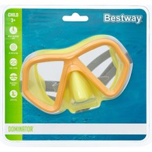 Bestway Dominator Çocuk Deniz Gözlüğü 3-6 Yaş Yüzücü Gözlük Sarı