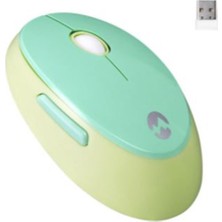 Everest Round KM-6282 Renkli Tuşlu Yeşil Kablosuz Q Multimedia Klavye + Mouse Set