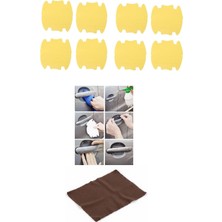 Hsc Bilişim 9lu Set Araba Kapı Kolu Koruyucu Çizilme Önleyici Şeffaf Sticker Film Koruma Seti