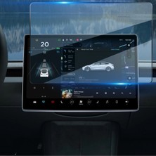 Tesla Y Juniper 2025 Uyumlu Multimedya Ekran Koruyucu